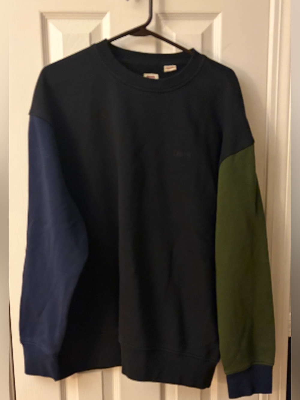 Levi's color block crewneck sweatshirt.